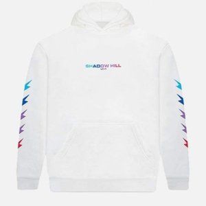 White Shadow Hill Hoodie Gradient Lightning